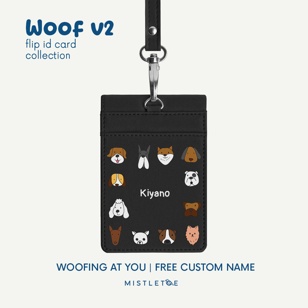 Woofing at You - Flip ID Card | Lanyard