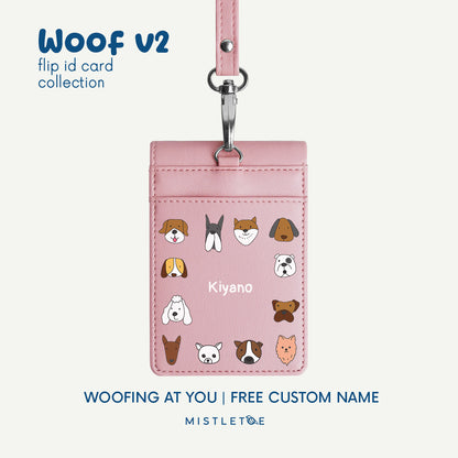Woofing at You - Flip ID Card | Lanyard